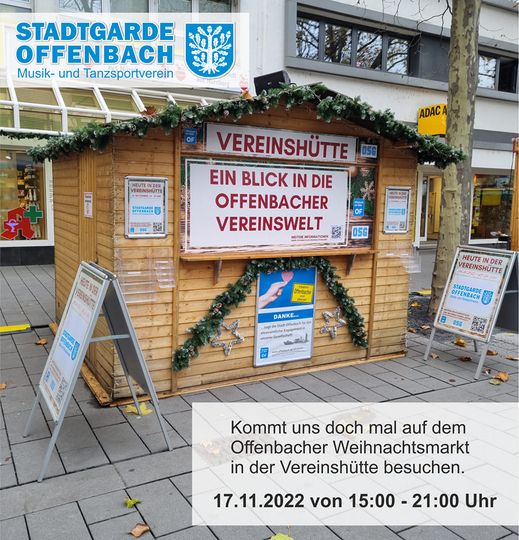 Stadtgarde Offenbach - Vereinshütte Weihnachtsmarkt